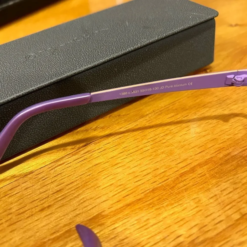 PRODESIGN DENMARK violet 1380 c.3531 EYEGLASSES FRAMES 55-16-130 B b32